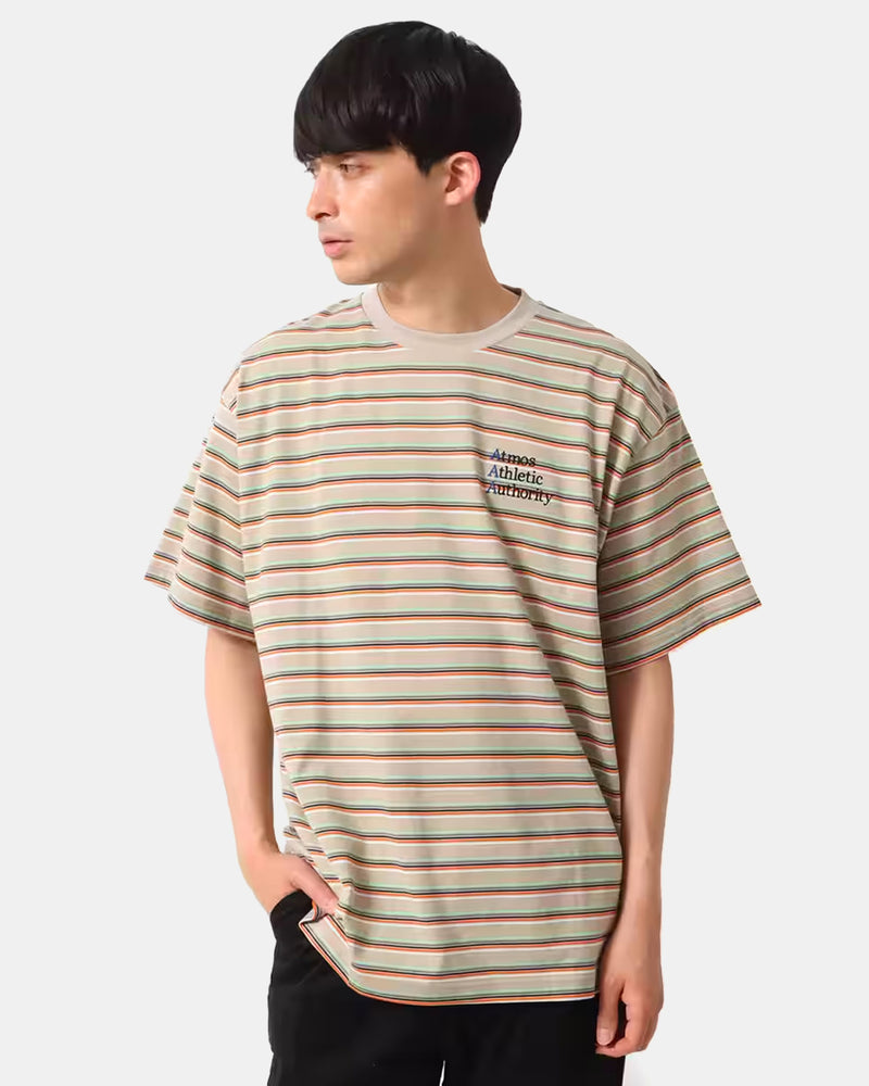 Borders Short Sleeve T-Shirt (Beige) – atmos USA